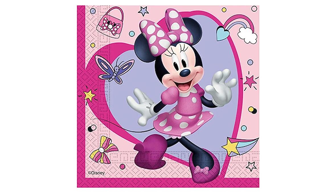 Minnie Mouse Pembe Peçete