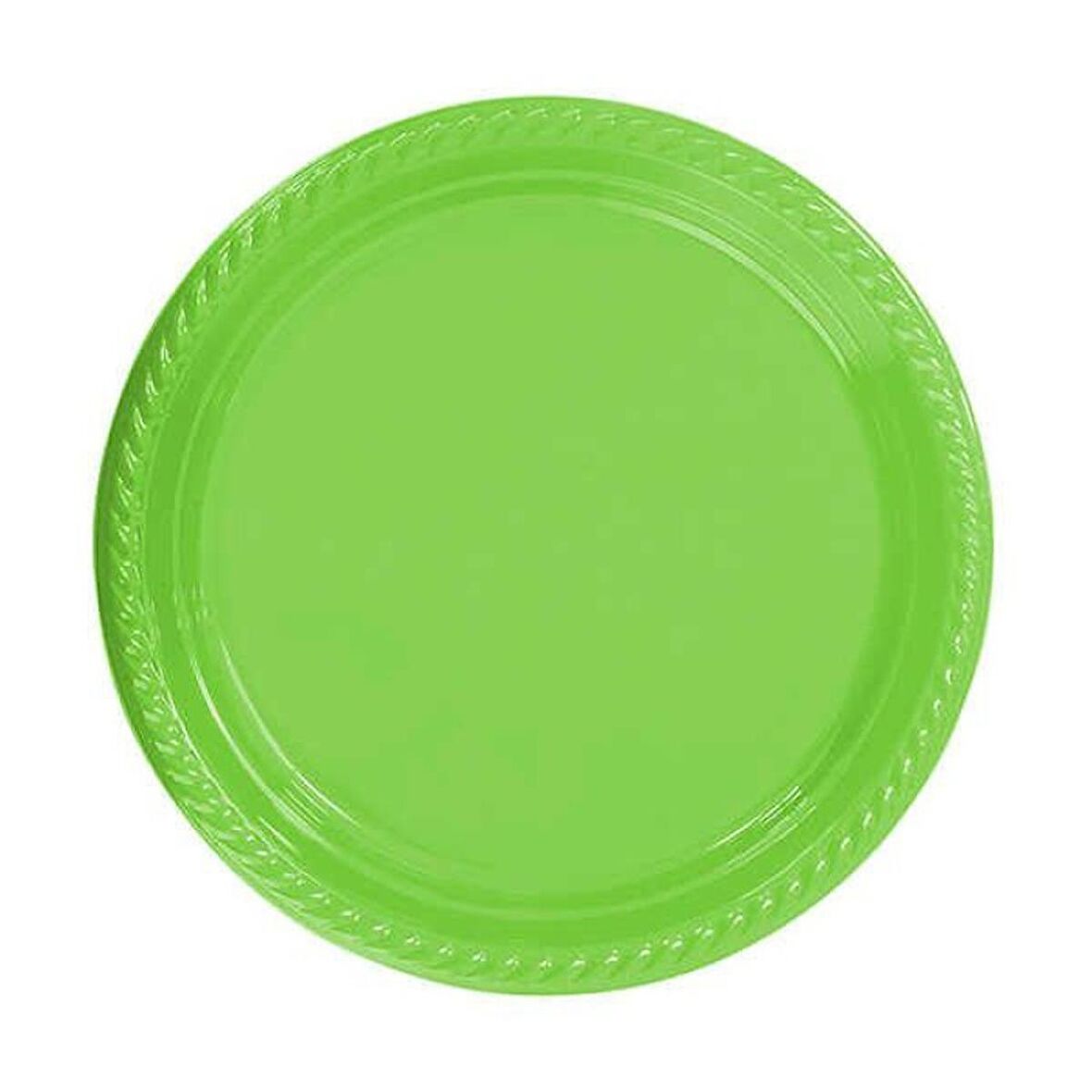 Yeşil Plastik Tabak 22 cm
