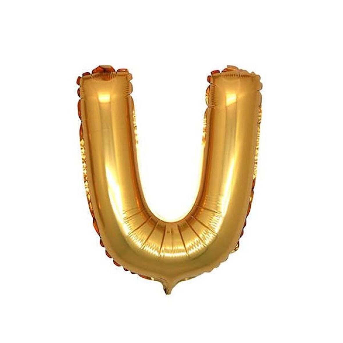 U Harf Altın Folyo Balon 34 inc 80 cm