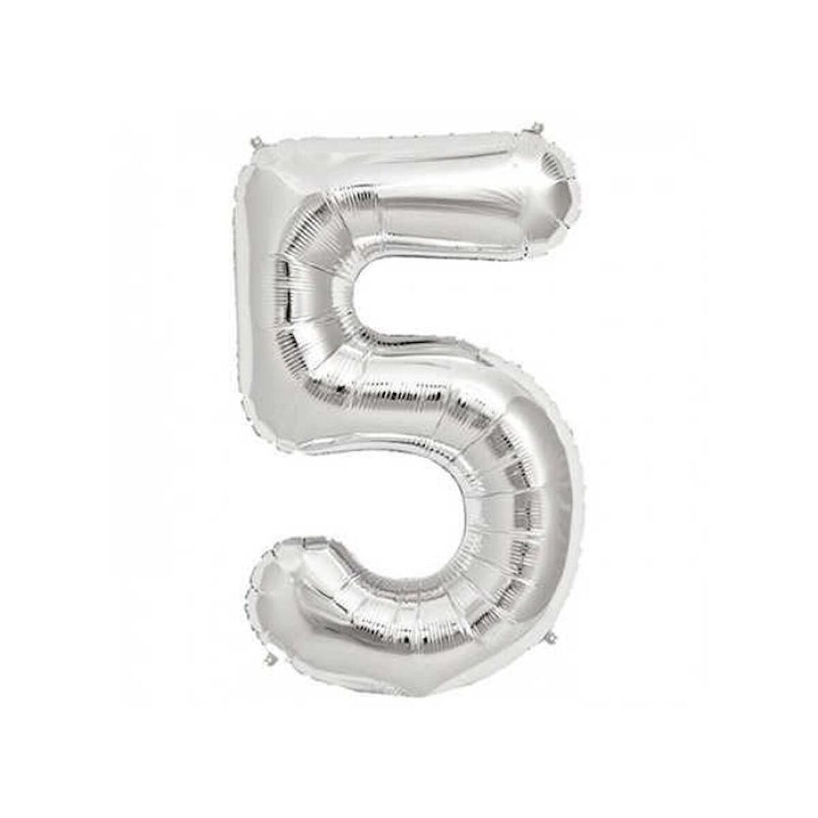5 Rakam Gümüş Folyo Balon 40 inc 100 cm