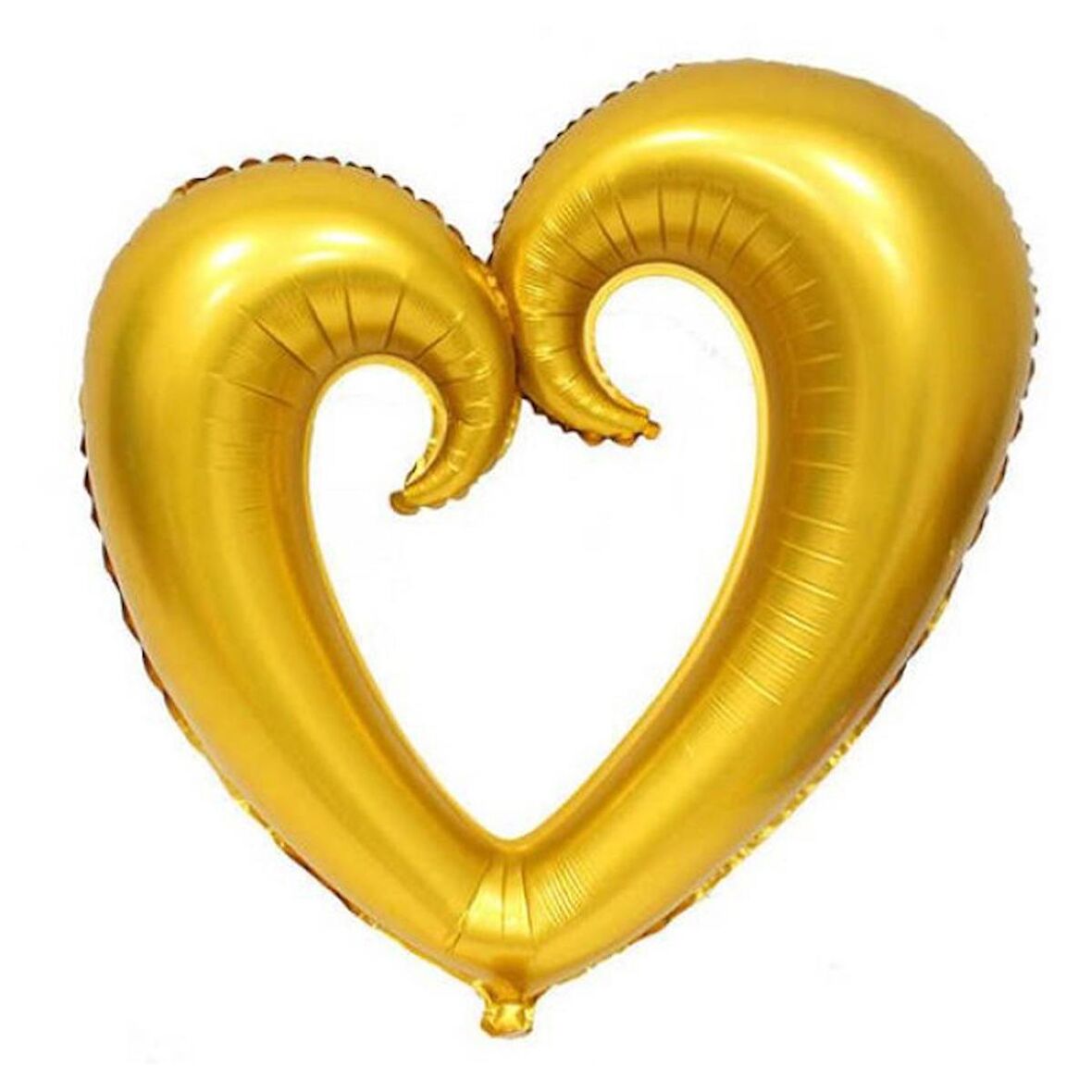 Kalp Folyo Balon Altın 96x109 cm