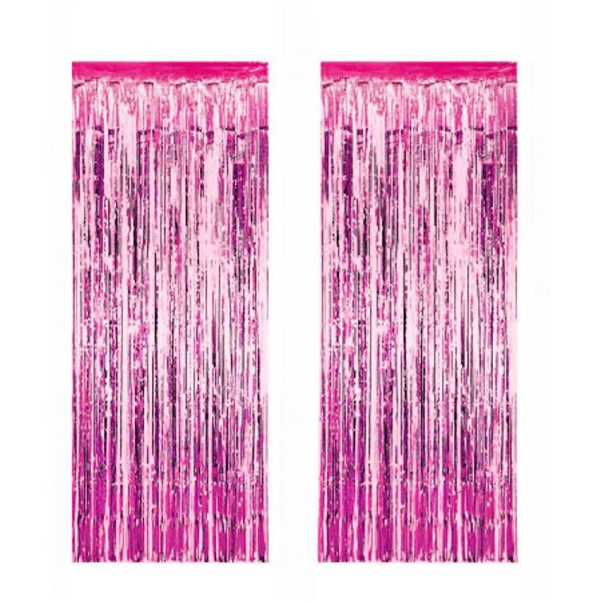 Metalize Pembe Arka Fon Süs 100*230 cm