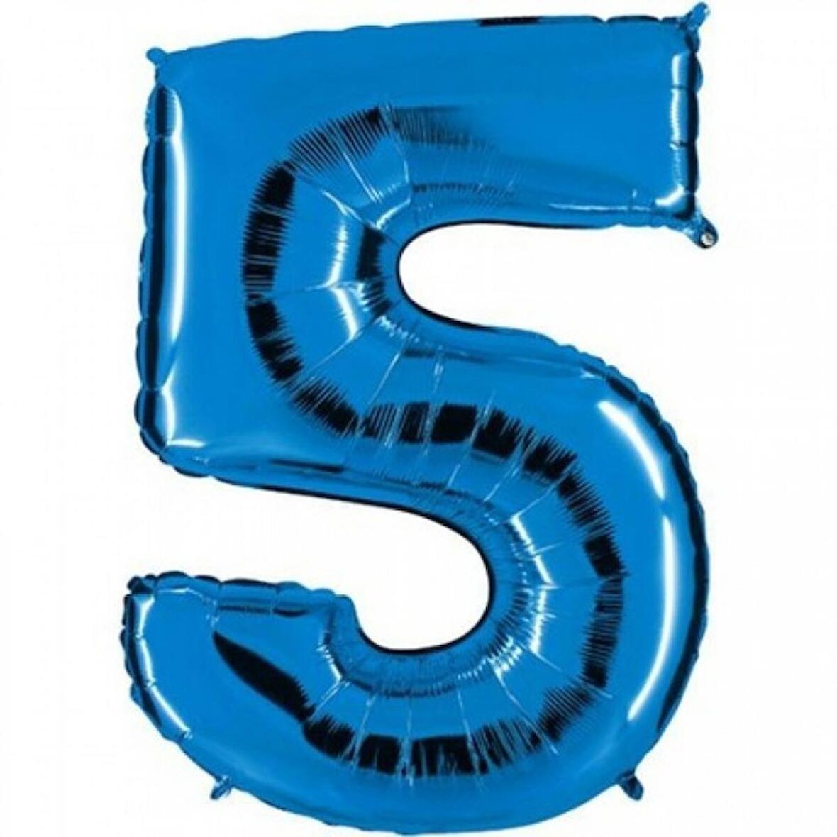 5 Rakam Mavi Folyo Balon 34 inç 80 cm