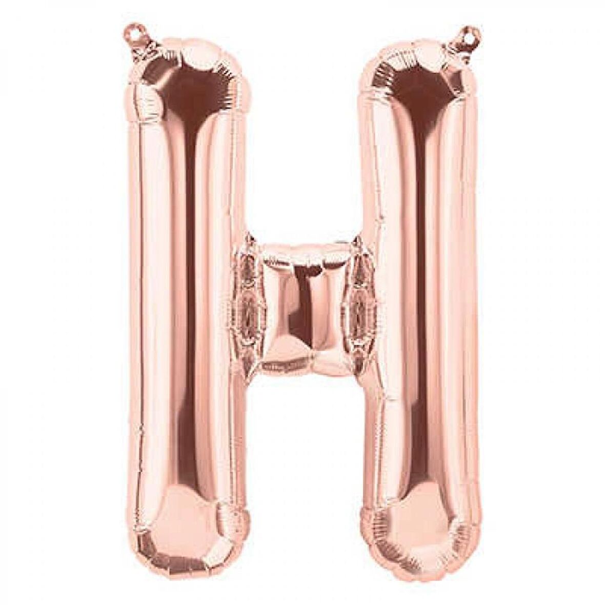 H Harfi Rose Gold Folyo Balon 34 inç 80 cm