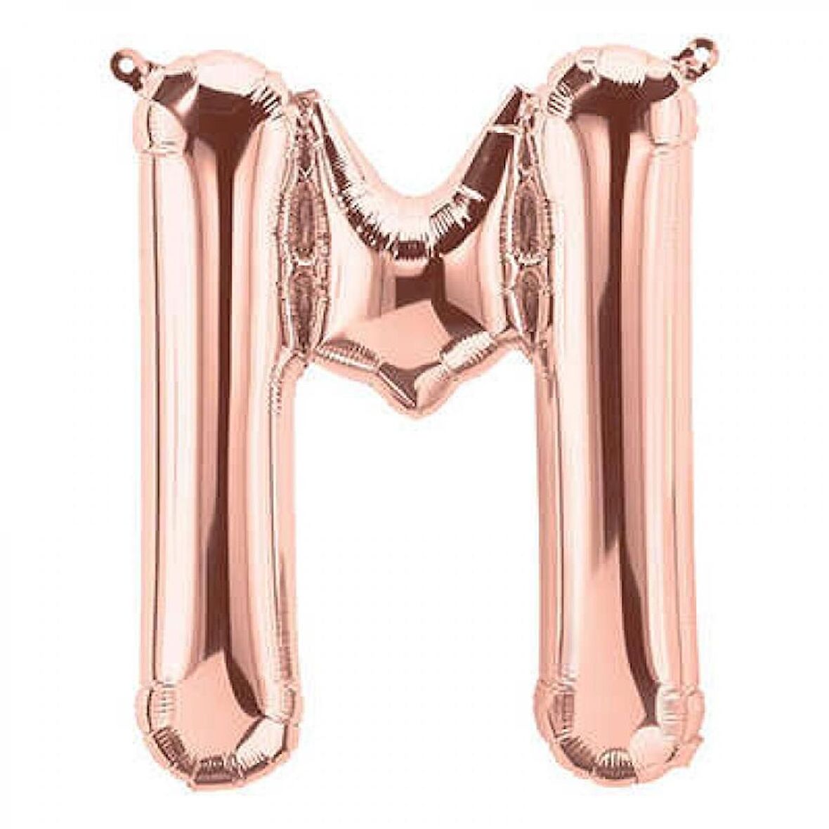 M Harf Rose Gold Folyo Balon 40 inc 100 cm