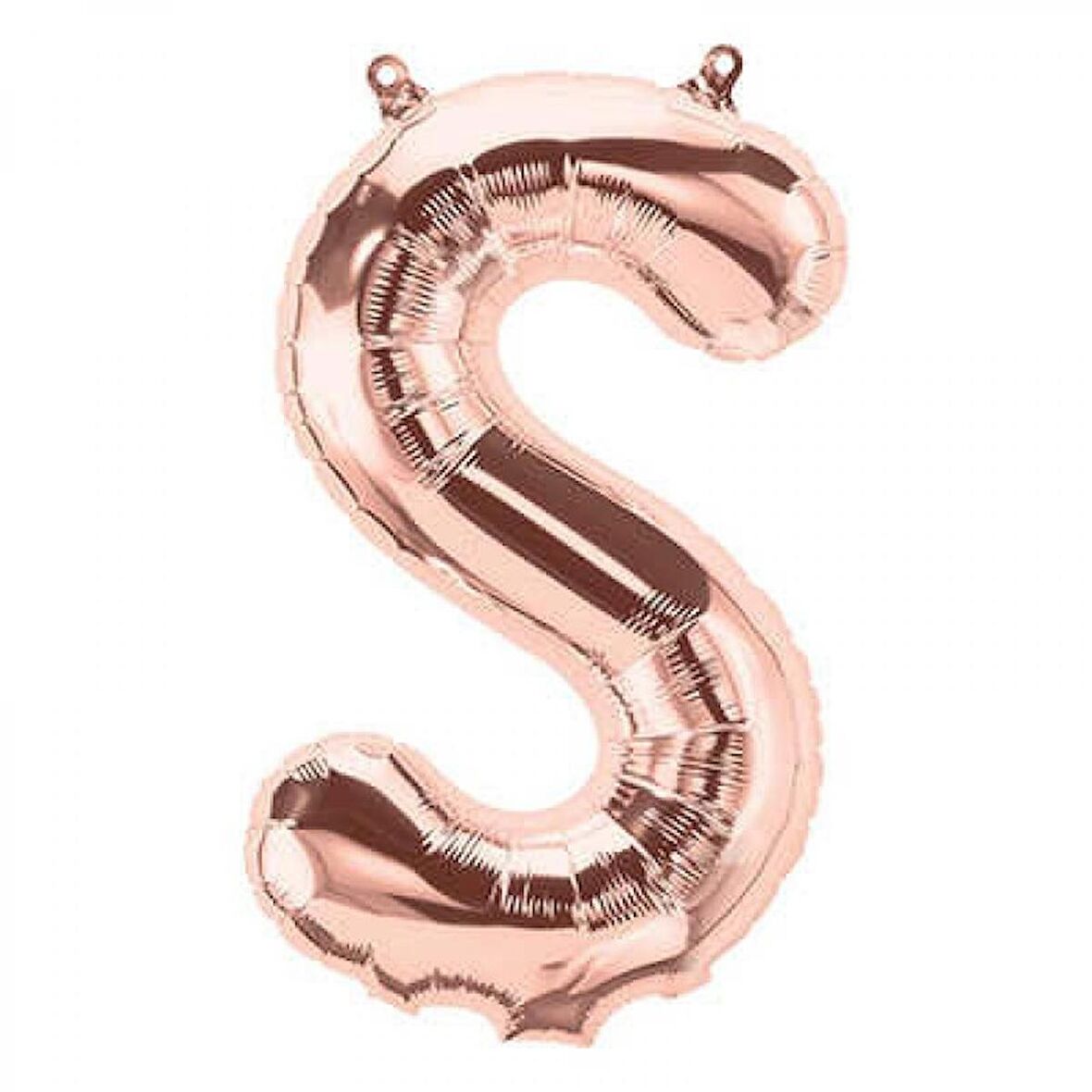 S Harf Rose Gold Folyo Balon 40 inc 100 cm