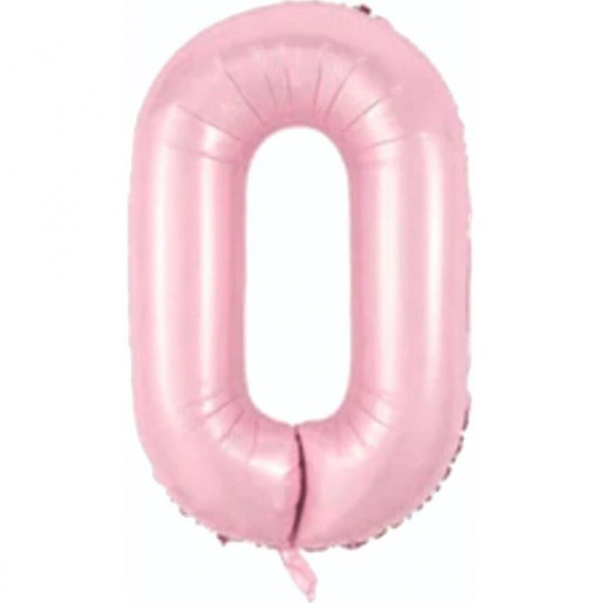 0 Rakam Açık Pembe Folyo Balon 80 cm