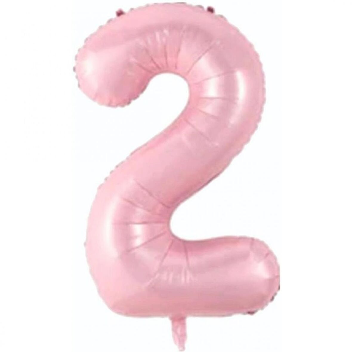 2 Rakam Açık Pembe Folyo Balon 80 cm