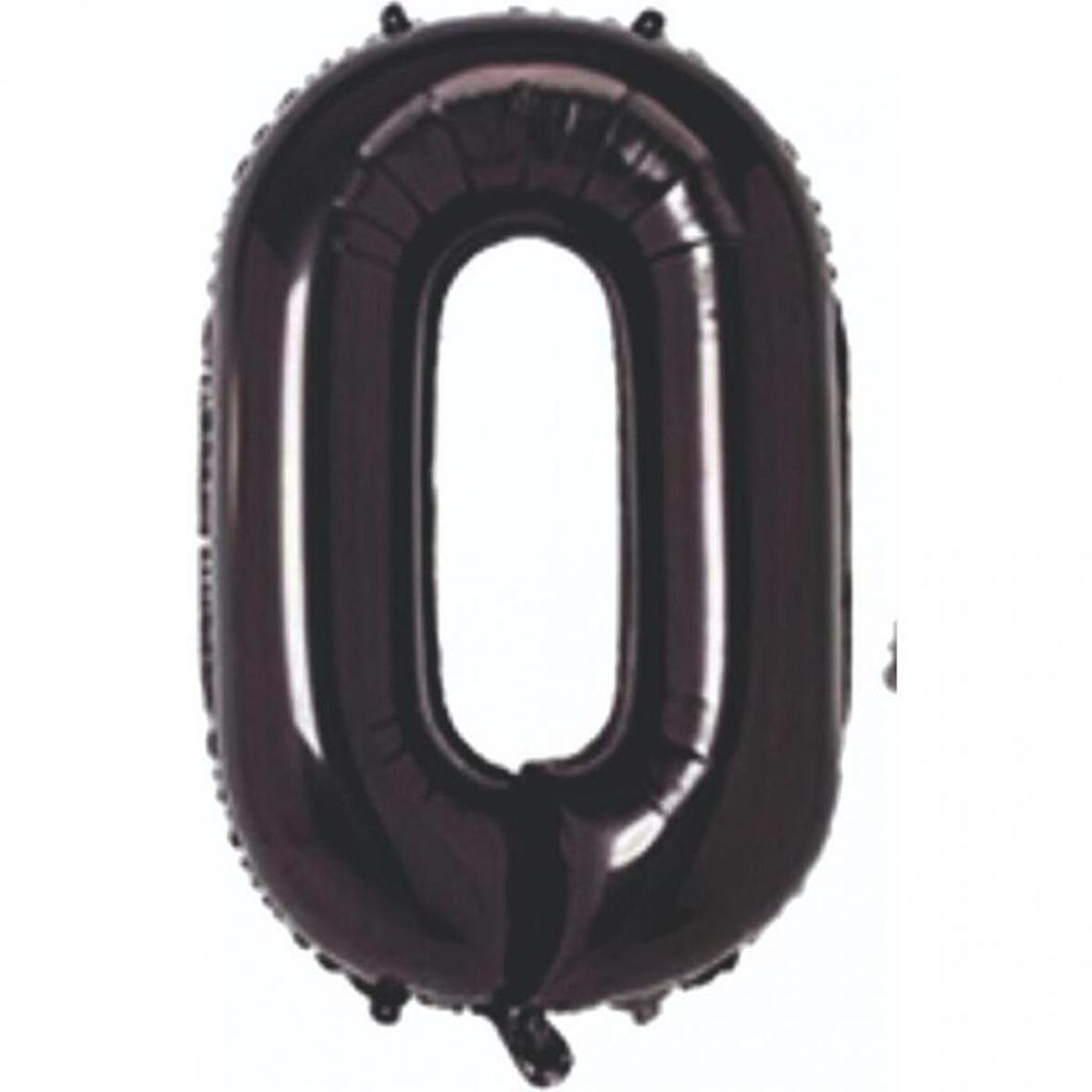 0 Rakam Siyah Folyo Balon 80 cm