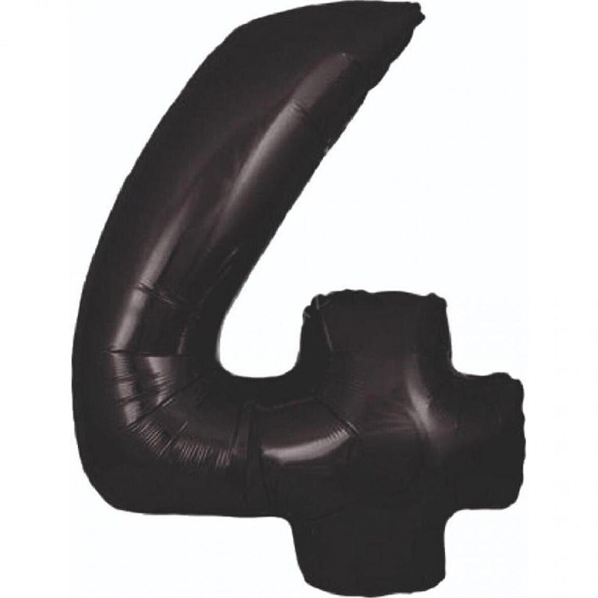 4 Rakam Siyah Folyo Balon 80 cm