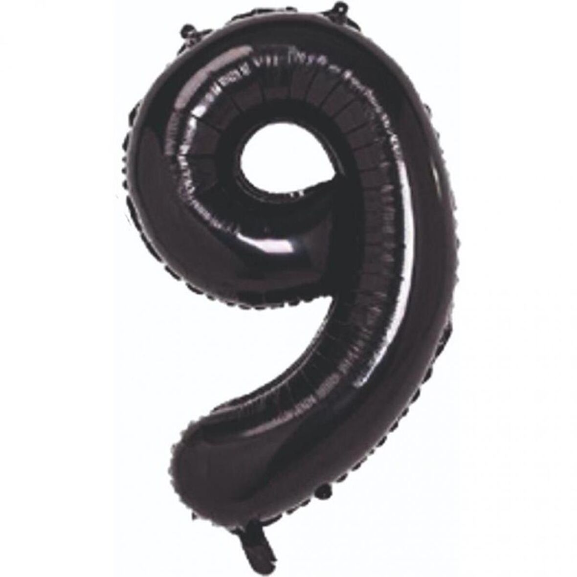 9 Rakam Siyah Folyo Balon 80 cm