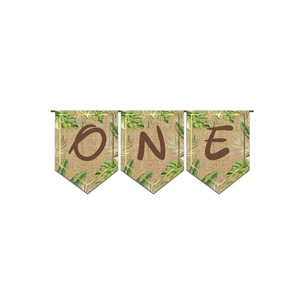 One 1 Yaş Bayrak Banner