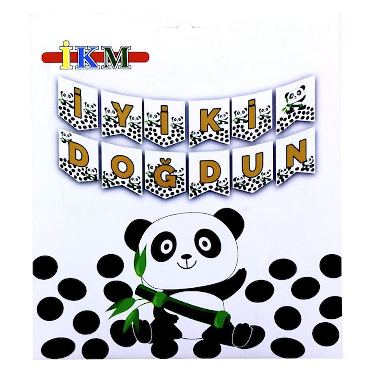 Panda İyi Ki Doğdun Banner
