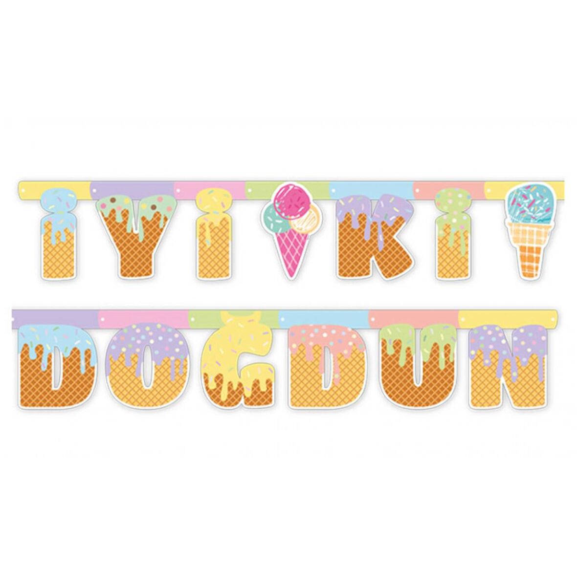 Dondurma İyi Ki Doğdun Banner