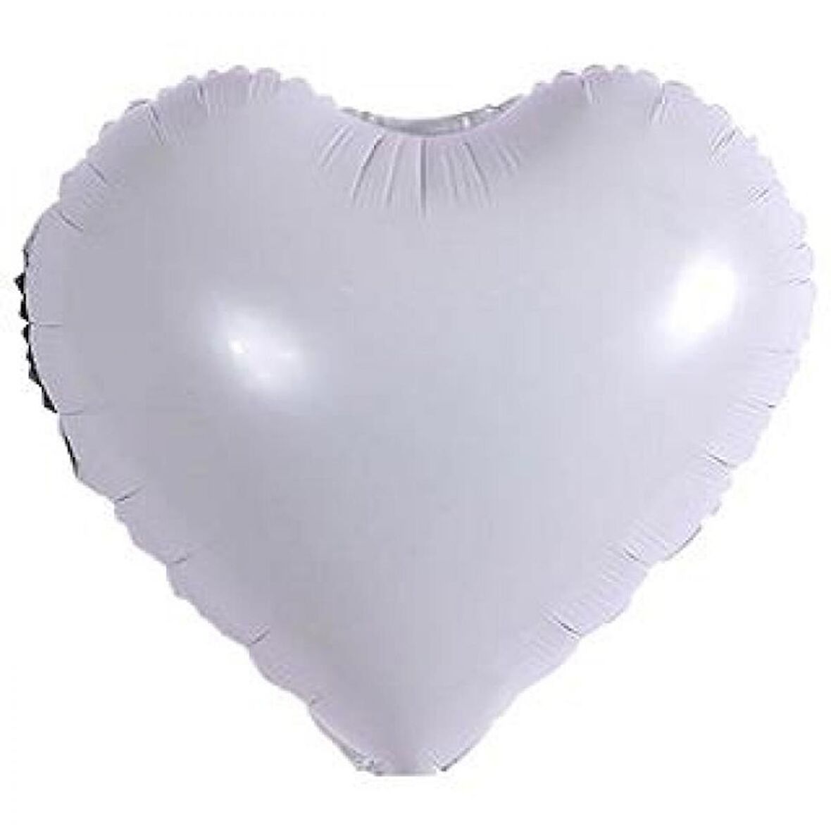 Kalp Beyaz 18 inç Folyo Balon