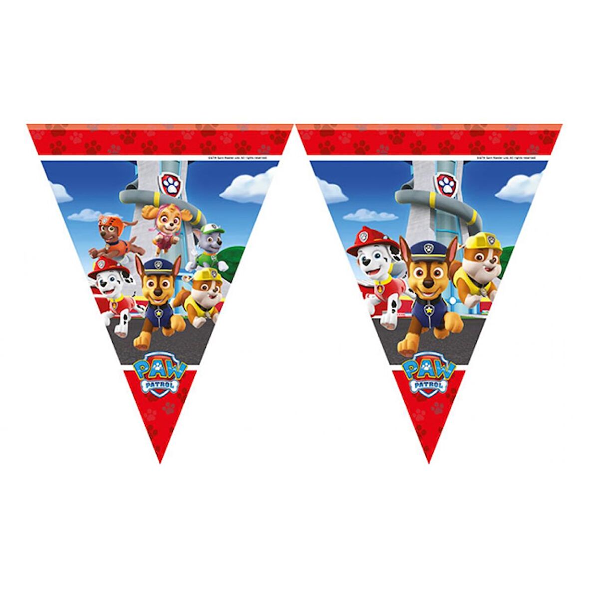 Paw Patrol Üçgen Bayrak Set