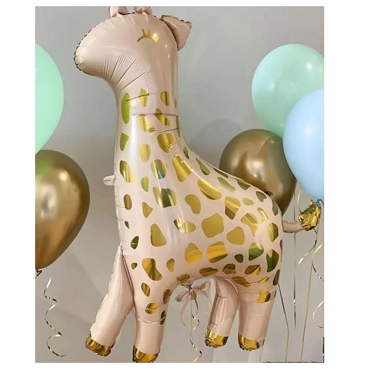 Zürafa Gold Benekli  Folyo Balon 80 cm