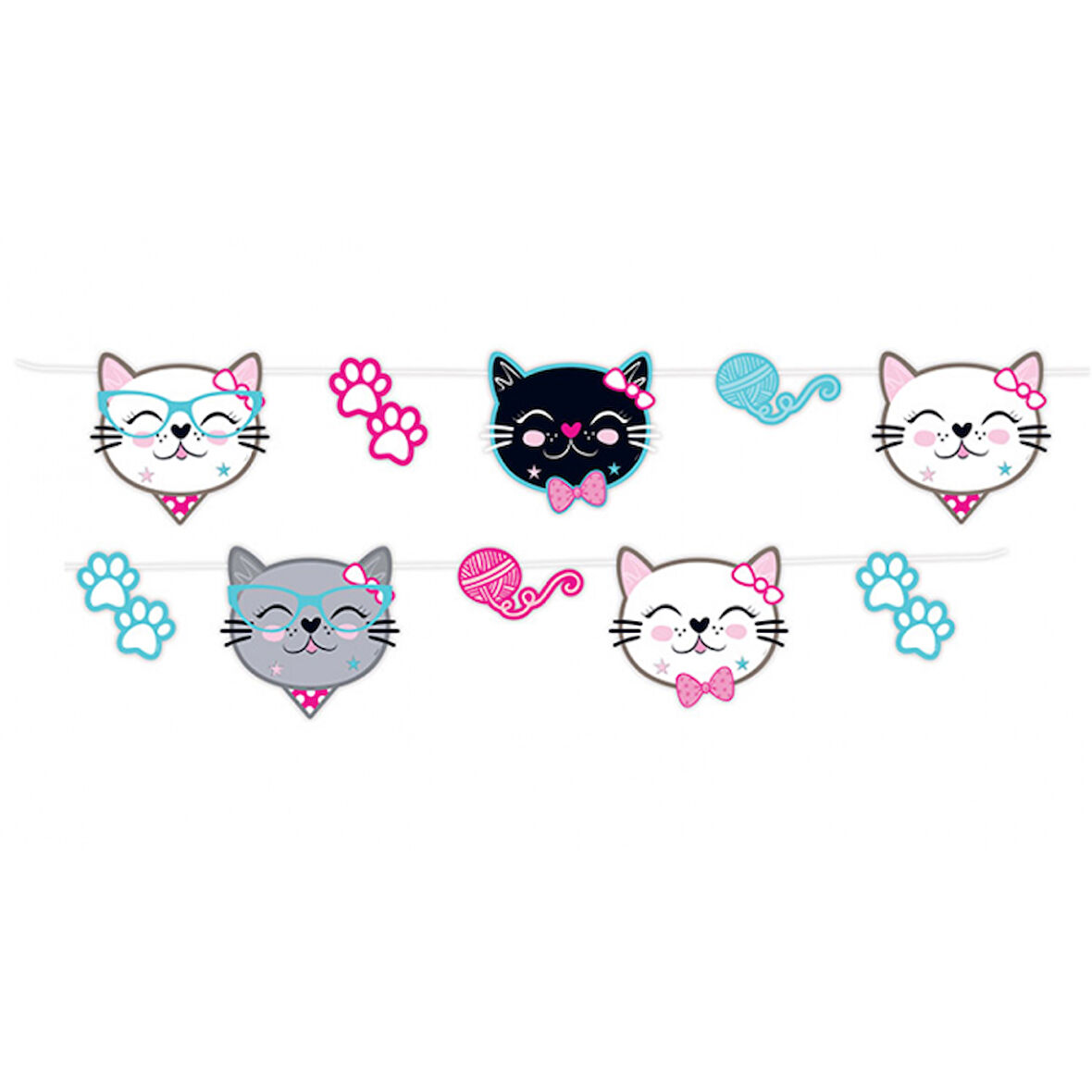 Sevimli Kedi Temalı Özel Kesim Banner 2,5 Metre