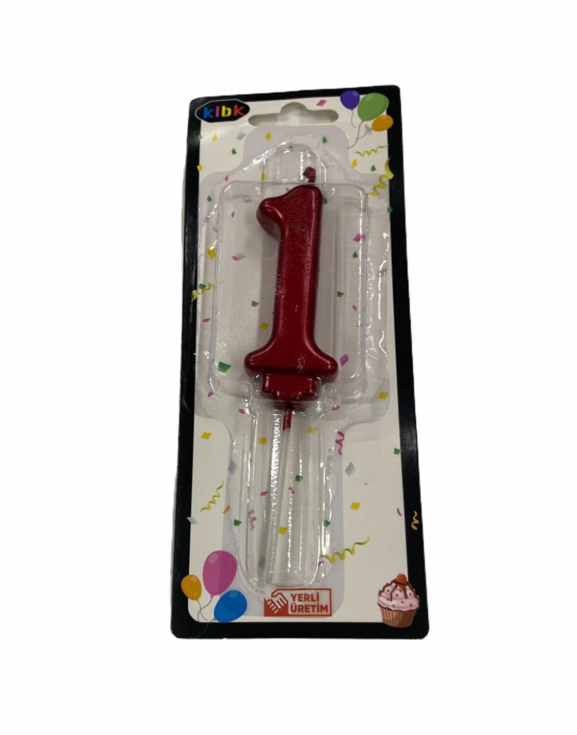 1 Yaş Yeni Kırmızı Rakam Mum