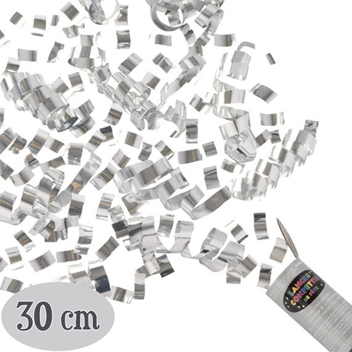Gümüş Renk Konfeti 30 cm 