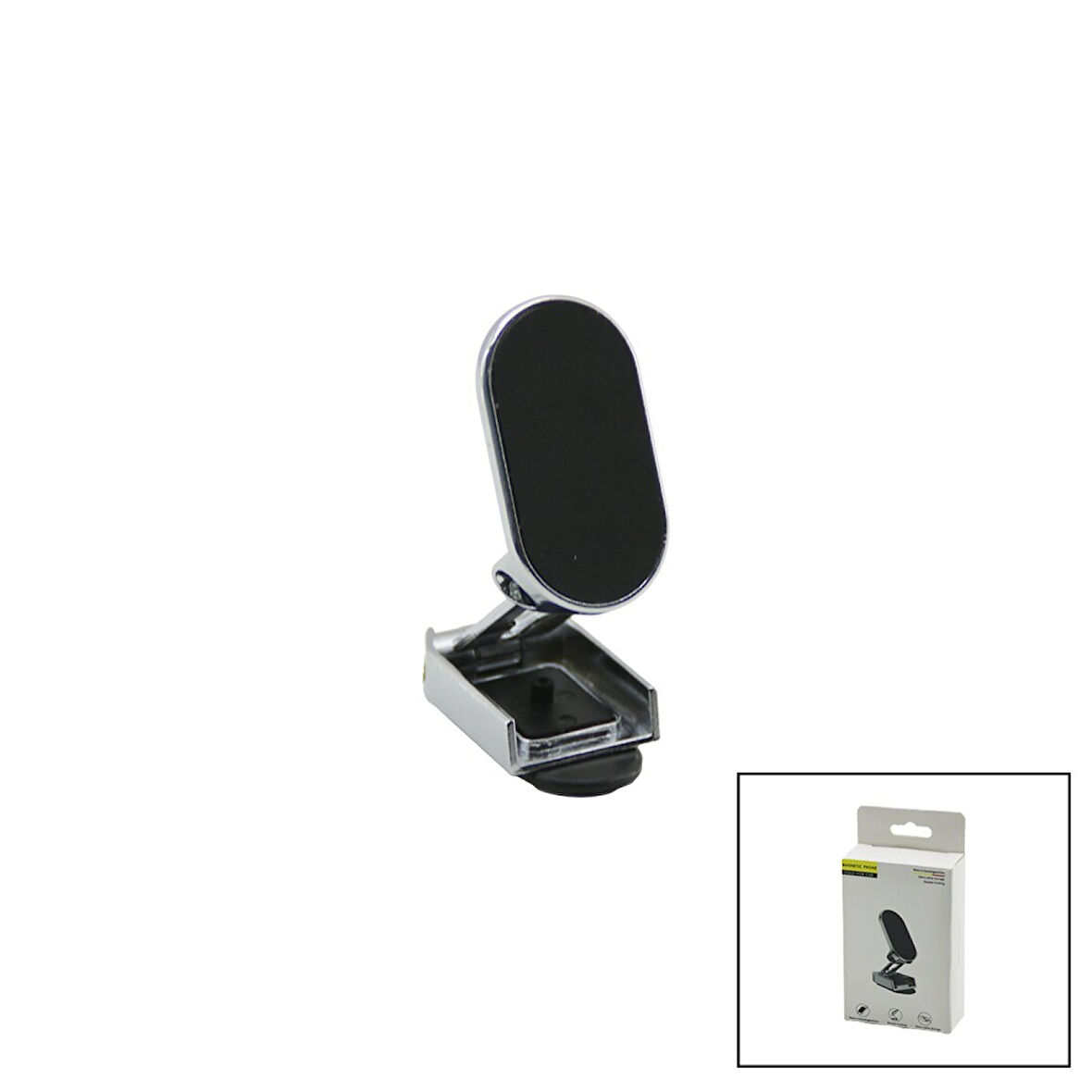 Mıknatıslı Oto - Araç Telefon Tutacak Yapışkanlı 