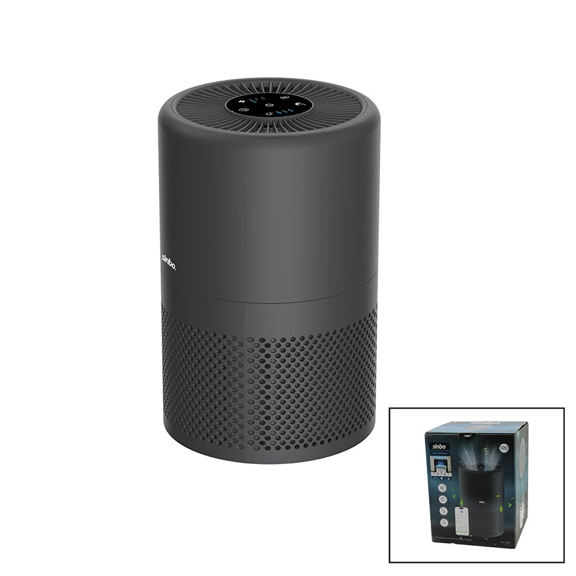 Hava Temizleme Cihazı 3 Kademe Filtreleme Otomatik Fan Uv Aydınlatma Sessiz Uyku Mod Wifi Uzaktan Kontrol Sap-5508 