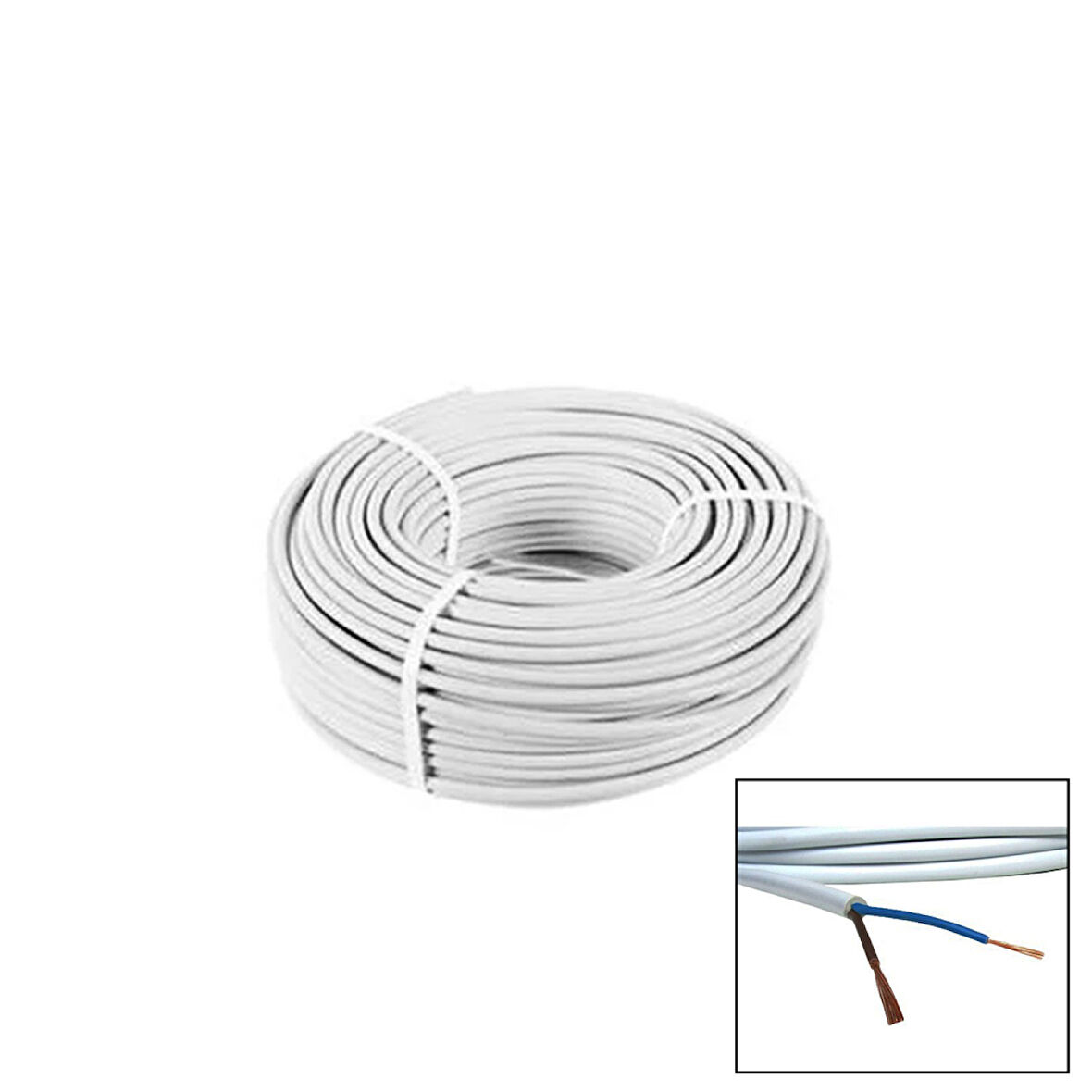 2x1.5MM TTR KABLO 100MT CCA KABLO H05 W-F  