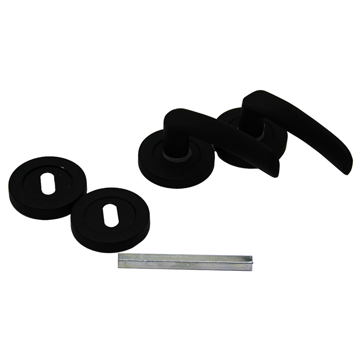 ÇELİKEL ERİŞ-10 AMERİKAN ODA KAPI KOLU SİYAH 