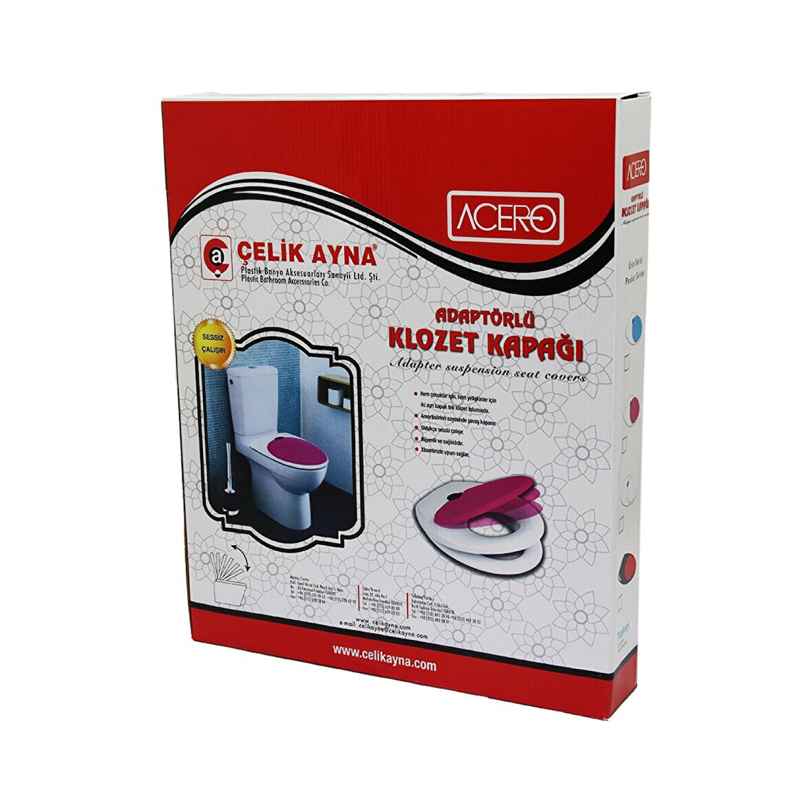 Acero Çocuk Adaptörlü Klozet Kapak 