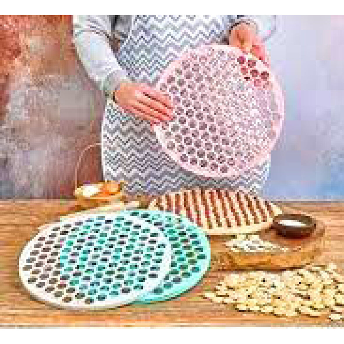 BÜYÜK - 32CM MANTI KALIBI PLASTİK 