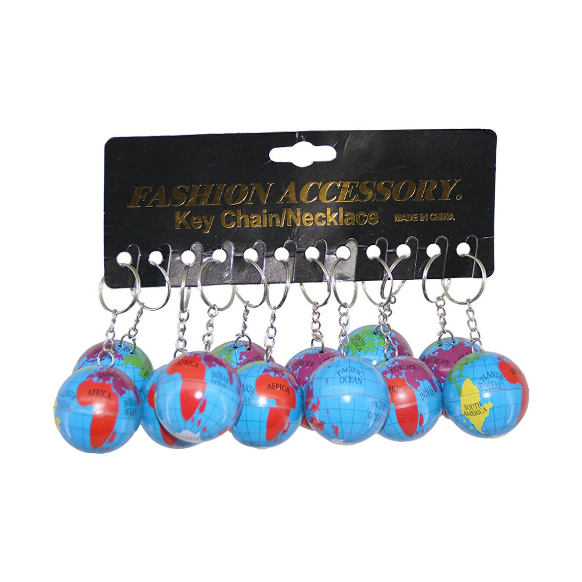 12 ADET DÜNYA ANAHTARLIK 