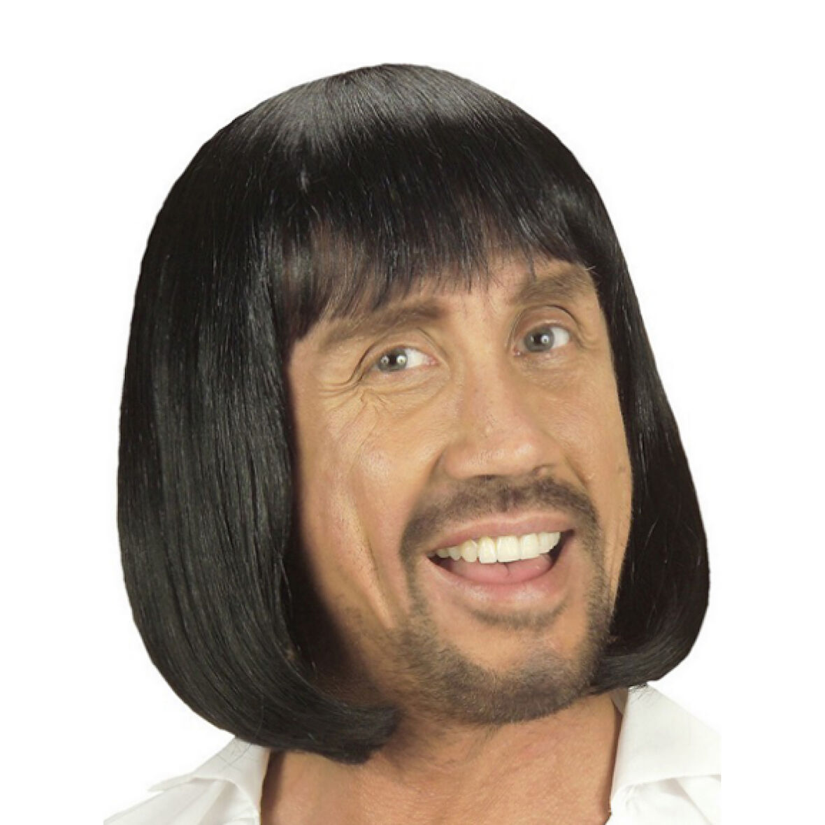 Siyah Renk Erkekler İçin Kısa Ortaçağ Peruğu 