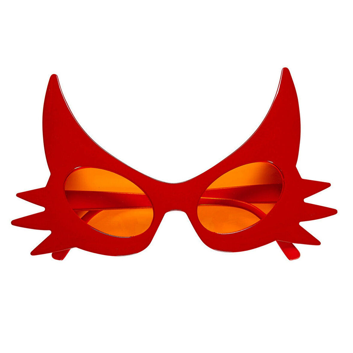 Kırmızı Renk Bıyık Tasarımlı Kedi Gözlüğü 19x11 Cm 