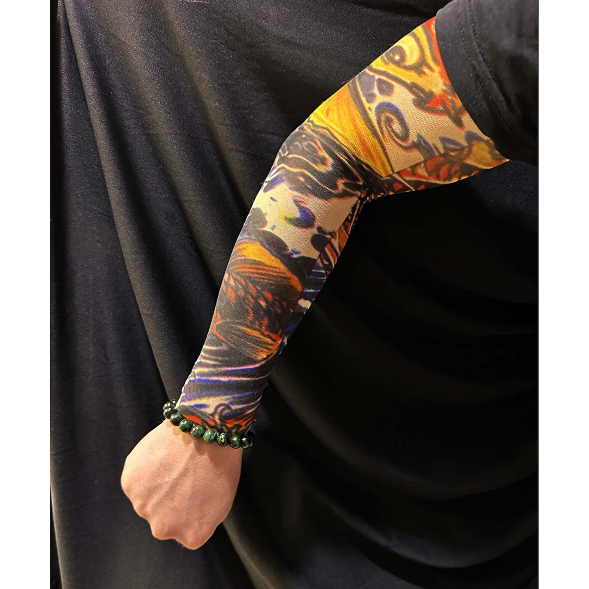 Çorap Dövme Giyilebilir Kol Bacak Dövmesi Likralı 2 Adet Model 27 