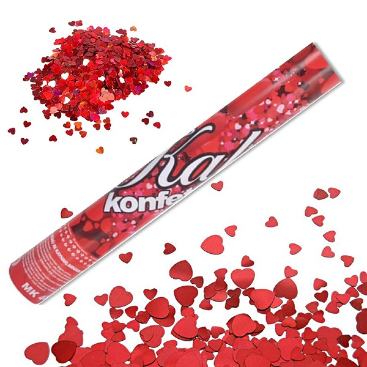 Konfeti Güllü Kalpli 30cm. 