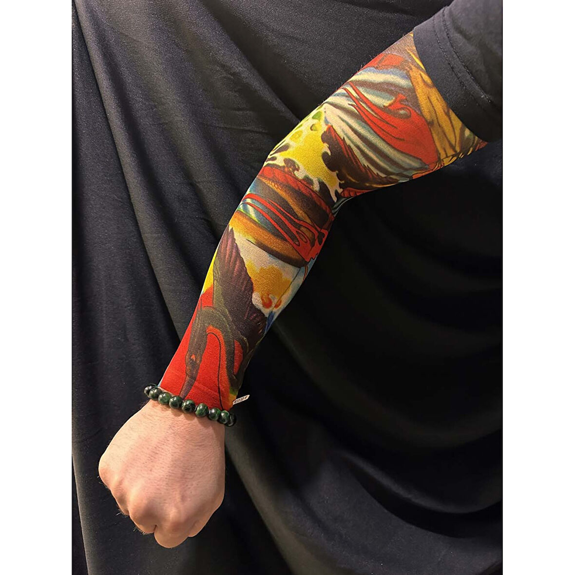 Çorap Dövme Giyilebilir Kol Bacak Dövmesi Likralı 2 Adet Model 25 