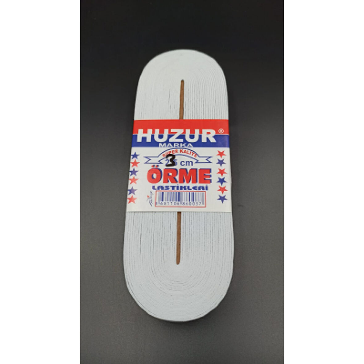 BEYAZ - 3CM PAÇA LASTİK YASSI GENİŞ 10MT. 