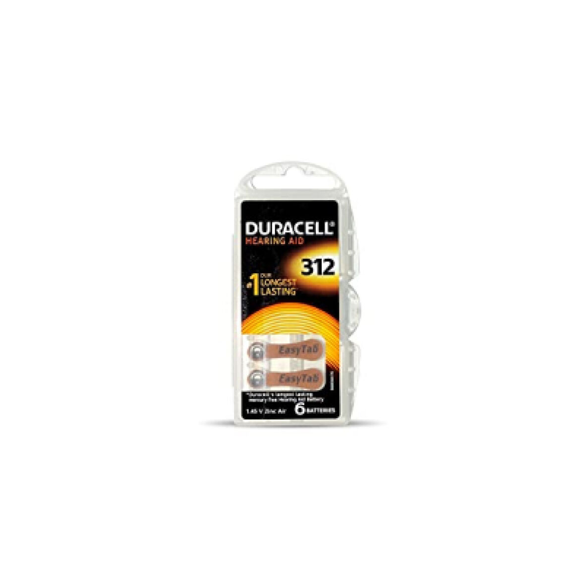 Duracell 312 İşitme Cihaz Kulak Pili 6 Parça  Kutu 