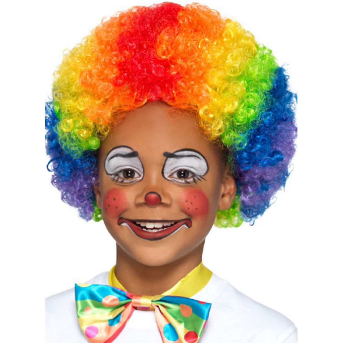 Rengarenk Kıvırcık Afro Peruk Bonus Saç 120 Gr 