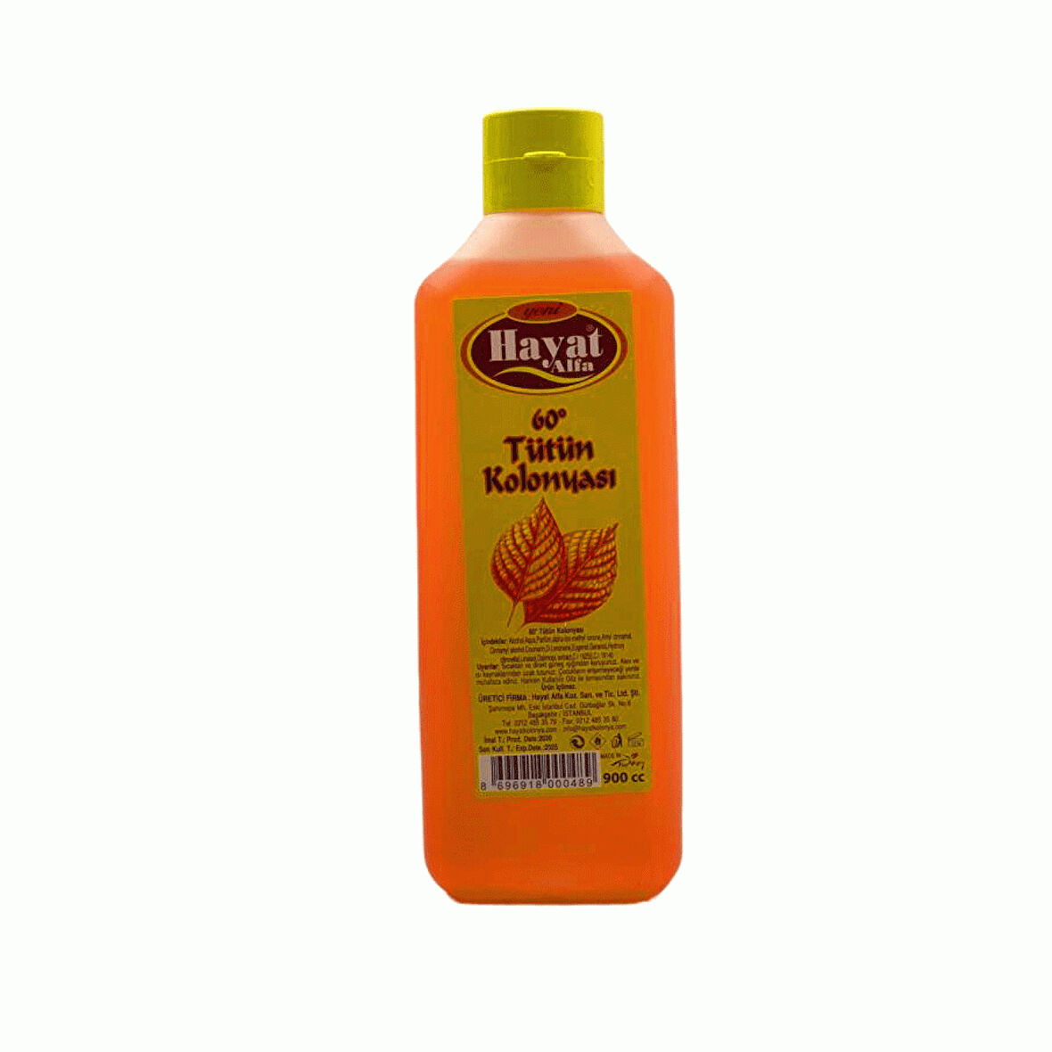 HAYAT 900ML TÜTÜN KOLONYA BİDON 