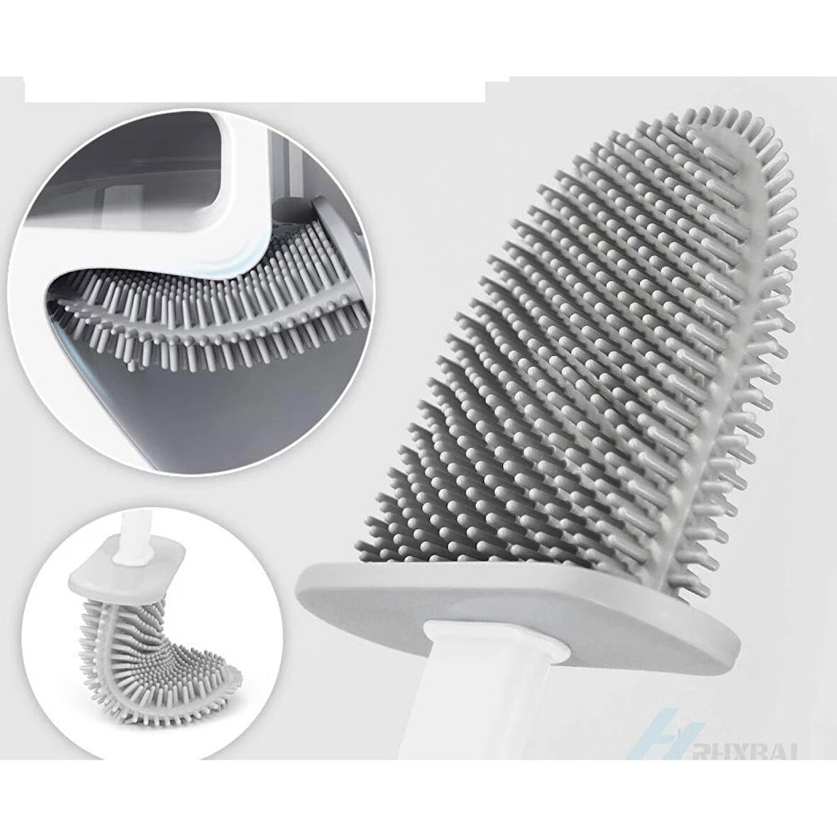 Hijyenik Klozet Temizleme Silikonu Esnek Fırça 