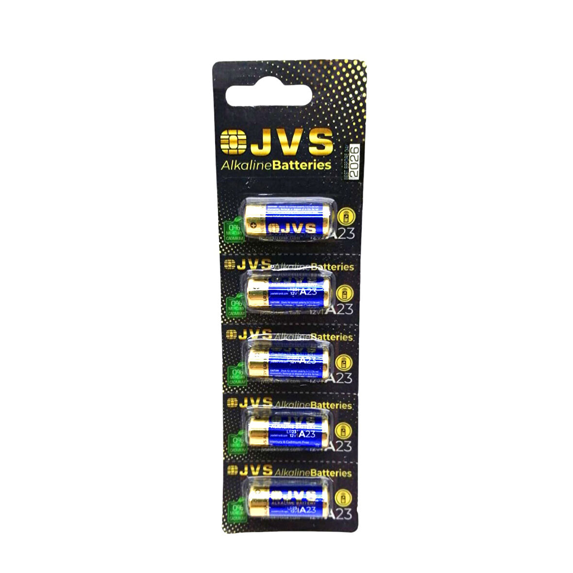 JVS A23 LR23 12V ARAÇ KUMANDA PİLİ 5Lİ KART 