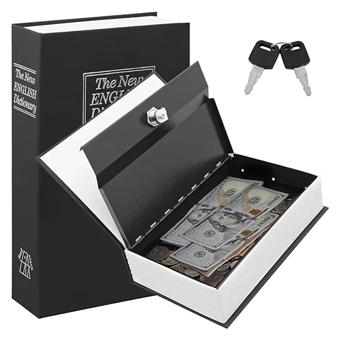 Kitap Görünümlü Metal Kasa Kumbara Tipi 