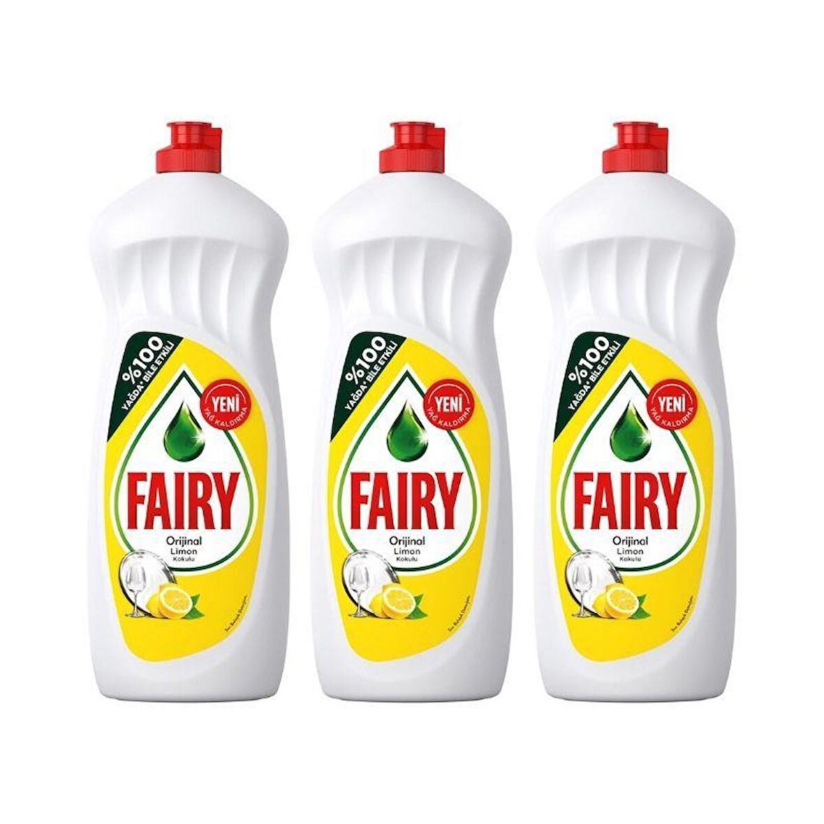 FAİRY - SIVI BULAŞIK DETERJANI LİMONLU 650ML - 3 ADET