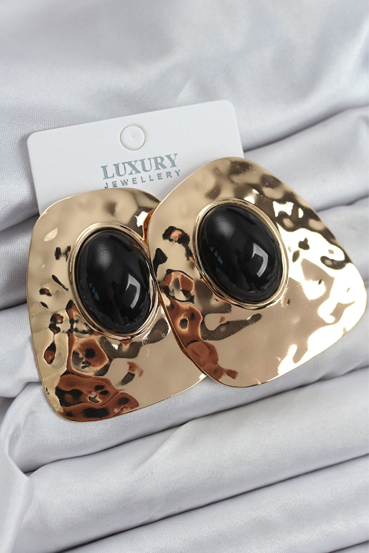 Pirinç Gold Renk Vintage Kadın Küpe - Lisinya