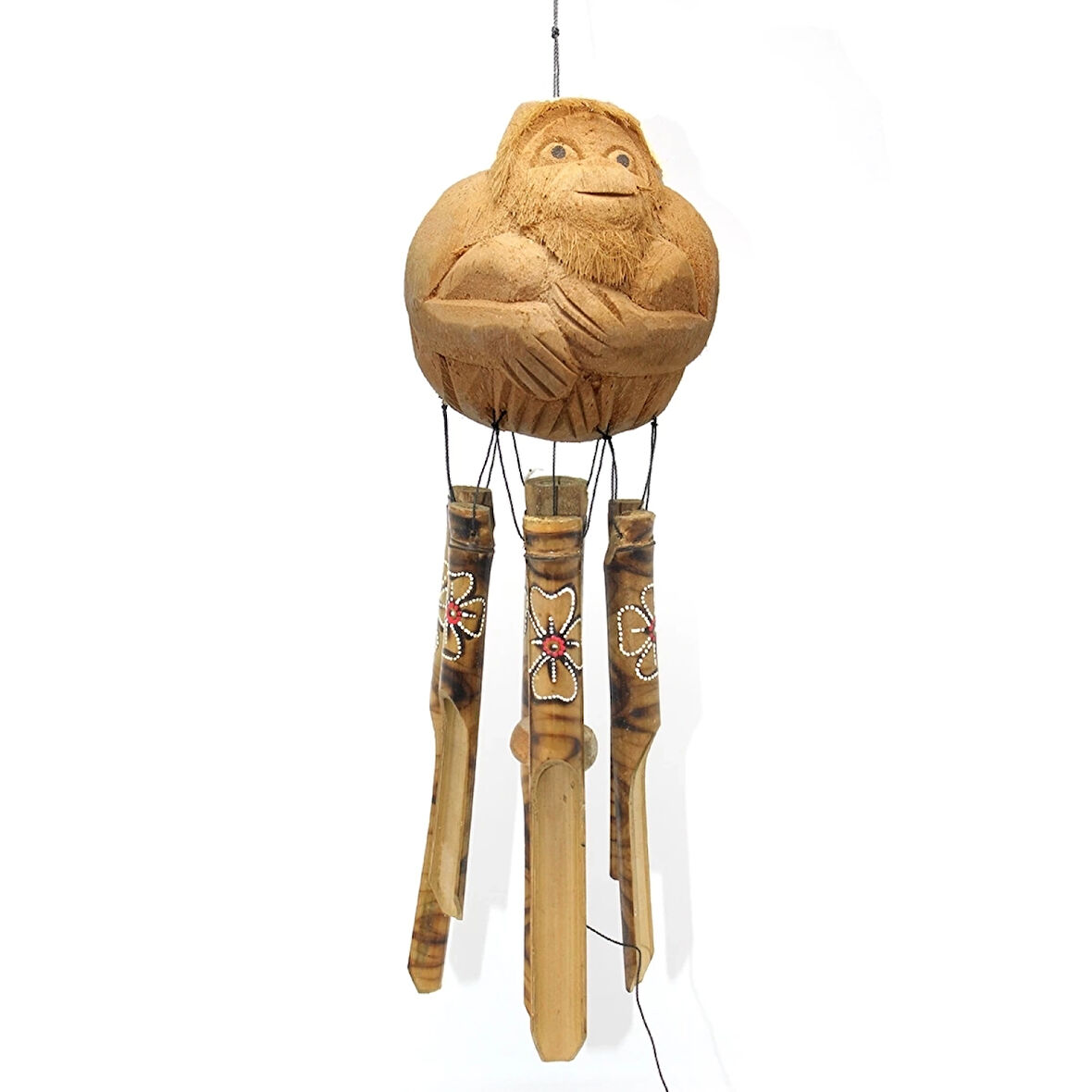 Maymunlu Bambu Rüzgar Çanı ( Lisinya )