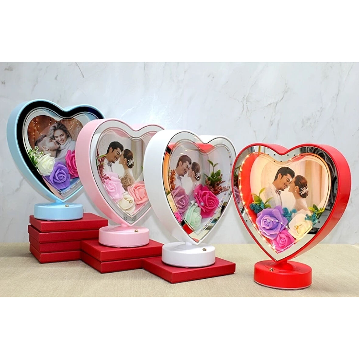 Kişiye Özel Fotoğraf Alanlı Ledli Çerceve Alk4448 ( Lisinya )