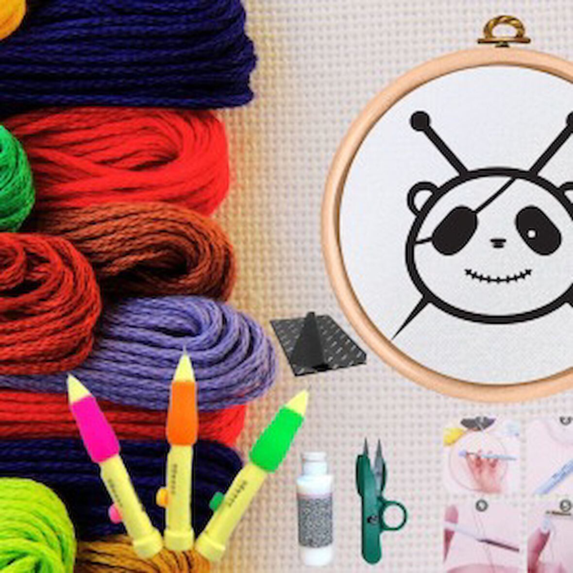 Punch Seti Nakış Seti Kasnaklı Kendin Yap Seti Seri 53