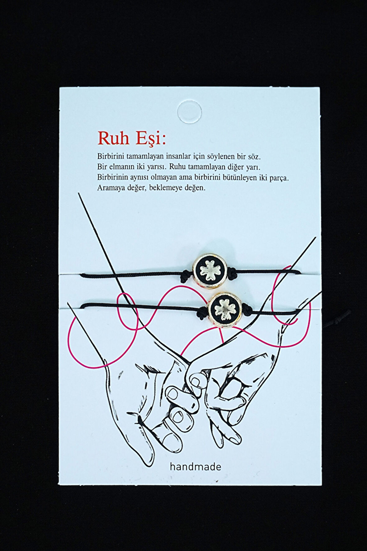 Ruh Eşi Yonca Bileklik Arkadaş Şans Bilekliği