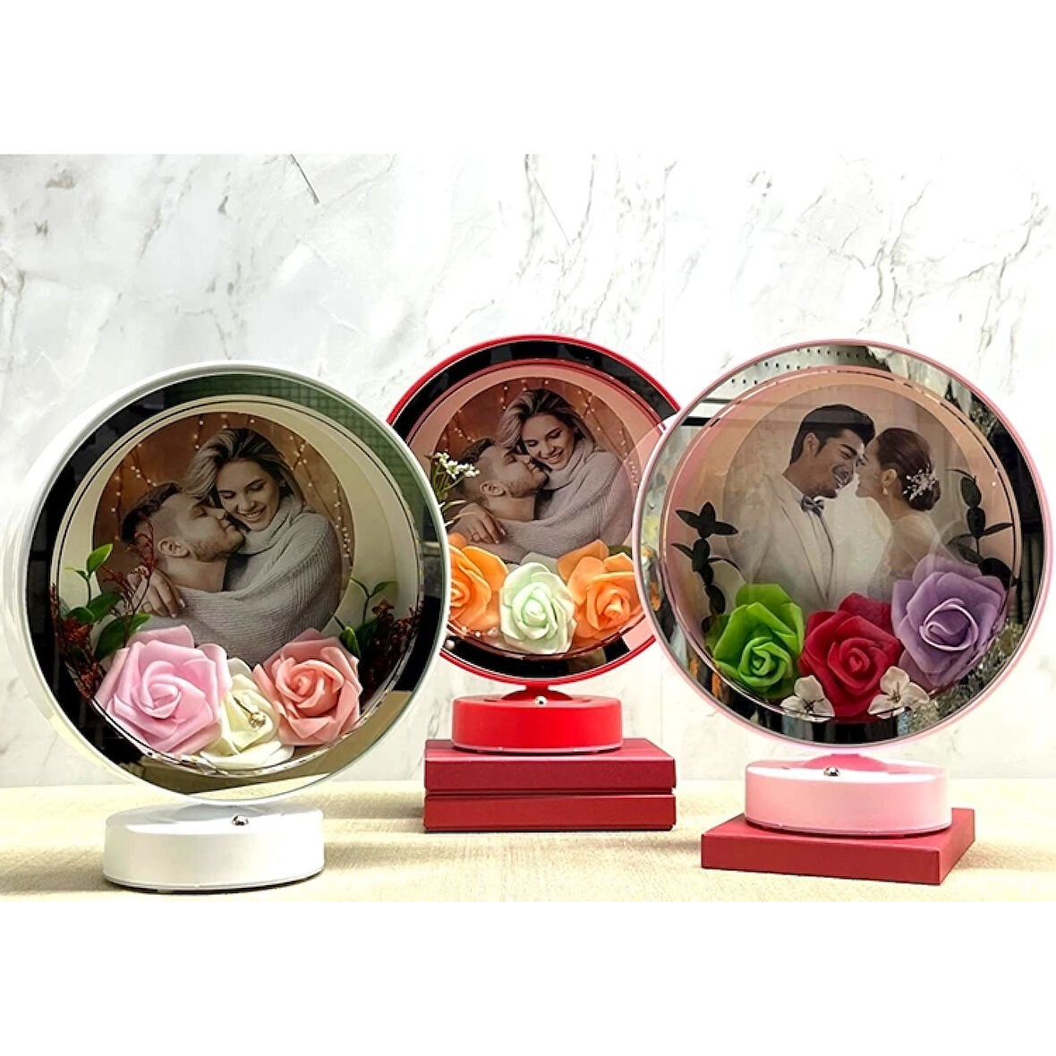 Kişiye Özel Fotoğraf Alanlı Ledli Çerceve Alk4449 ( Lisinya )